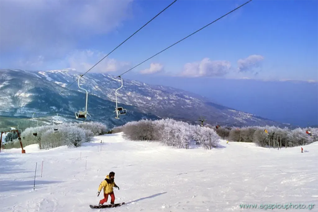 Σκι - Πήλιο - Χιονοδρομικό κέντρο στις Αγριόλευκες